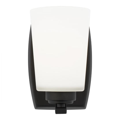 Generation Lighting Franport One Light Wall / Bath Sconce Midnight Black