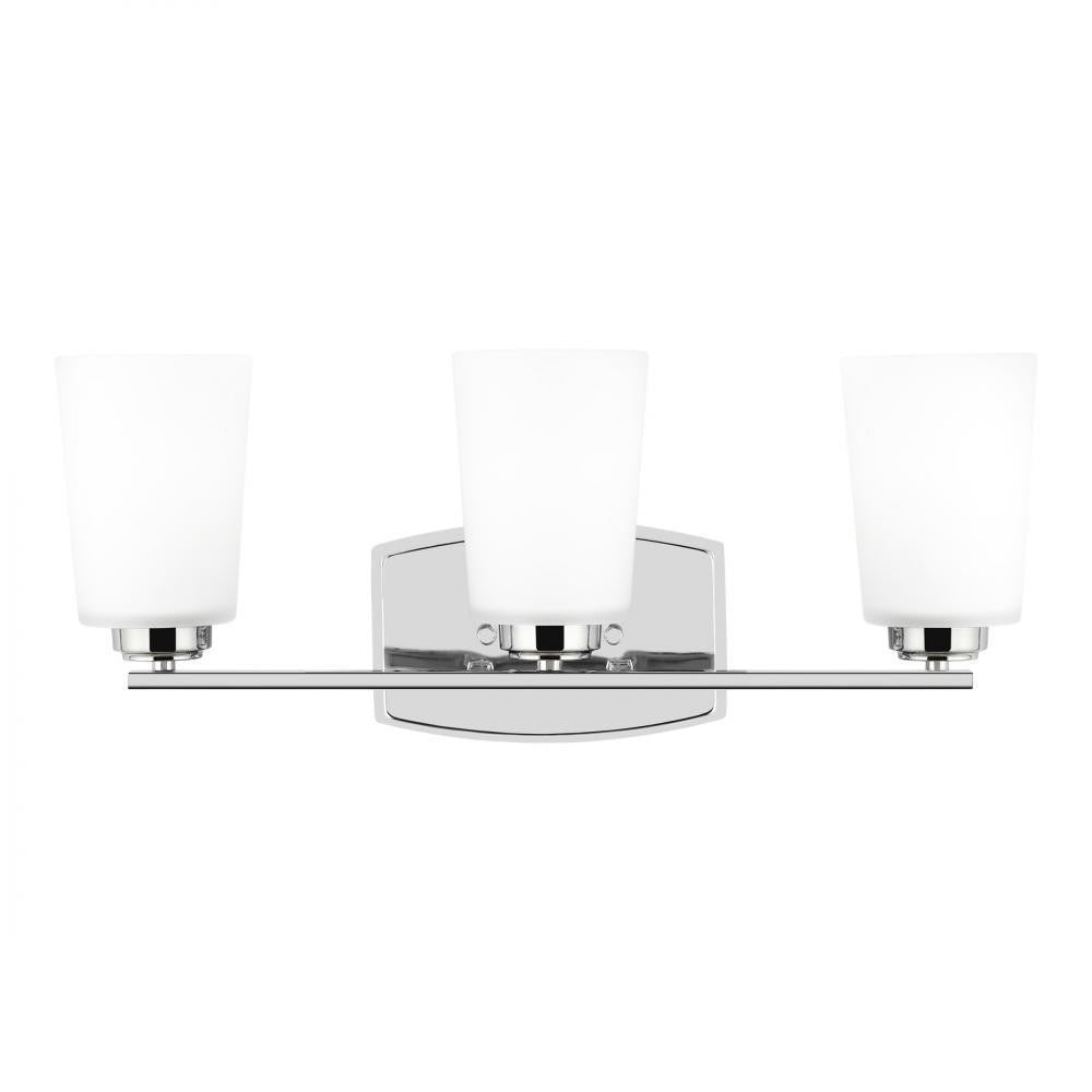 Generation Lighting Franport Three Light Wall / Bath Chrome