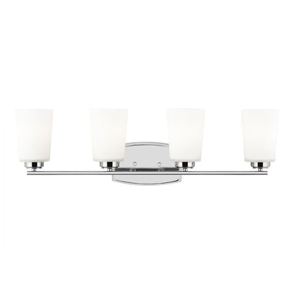 Generation Lighting Franport Four Light Wall / Bath Chrome