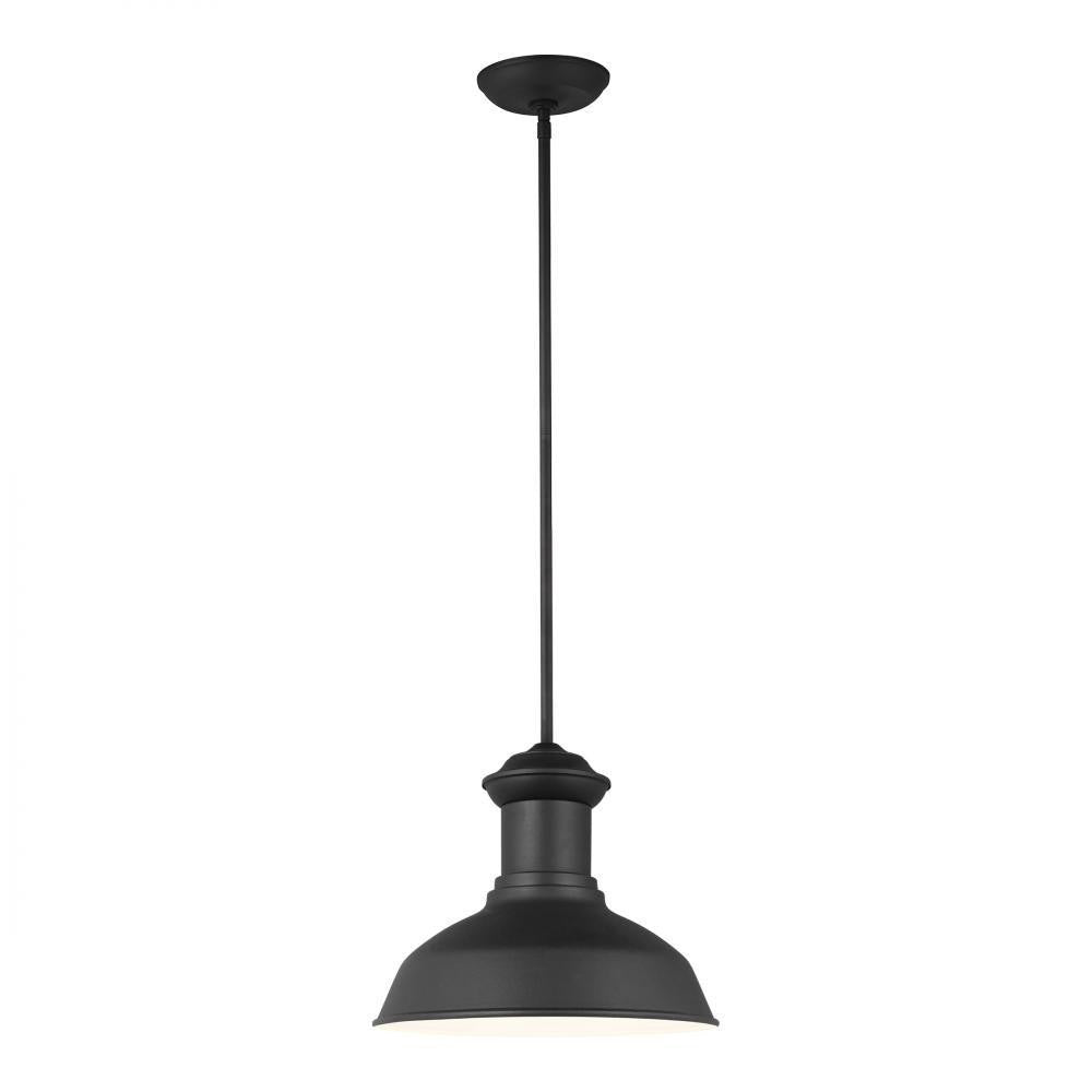Generation Lighting Fredricksburg One Light Outdoor Pendant Black