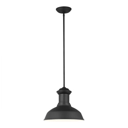 Generation Lighting Fredricksburg One Light Outdoor Pendant Black