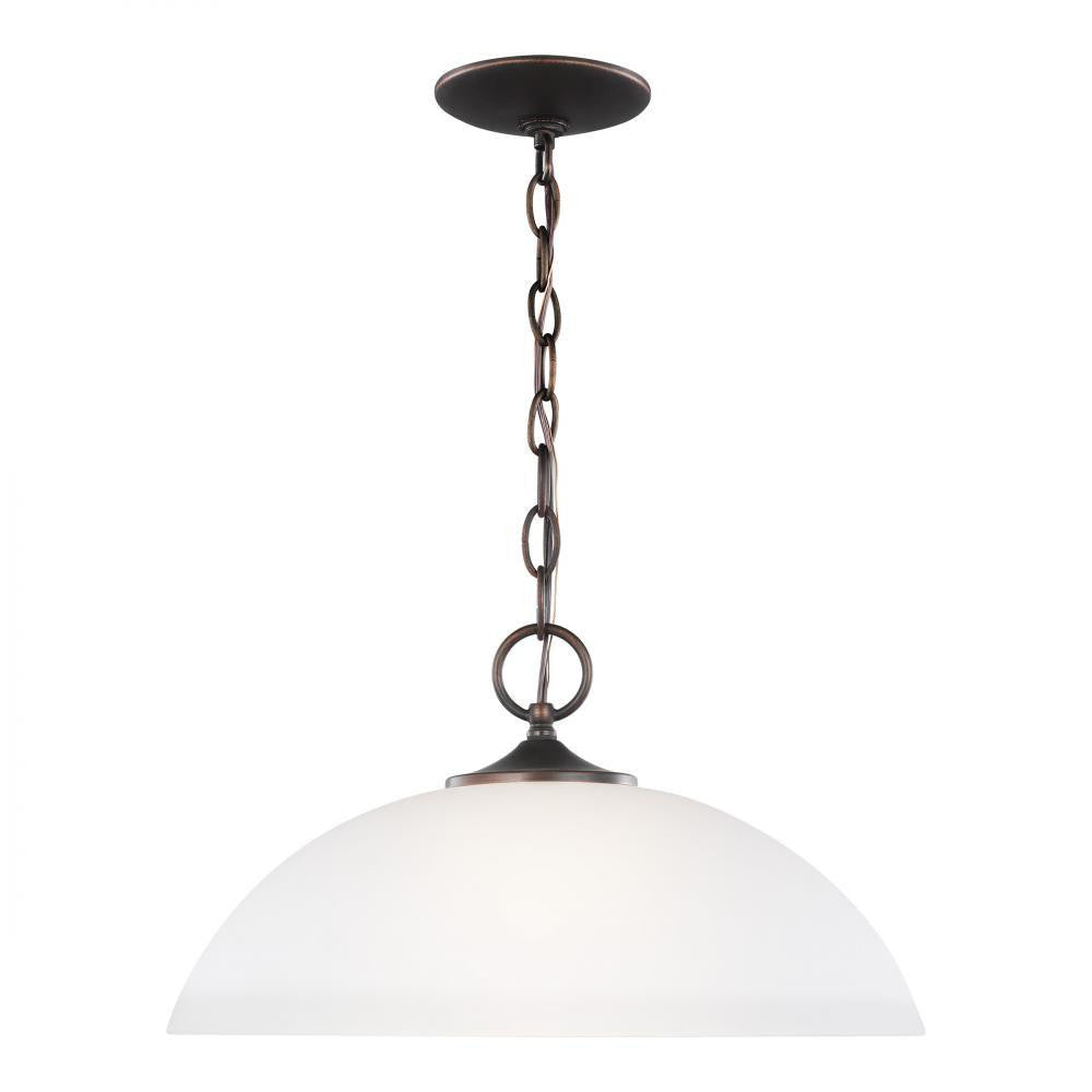 Generation Lighting Geary One Light Pendant Bronze