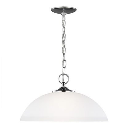 Generation Lighting Geary One Light Pendant Chrome
