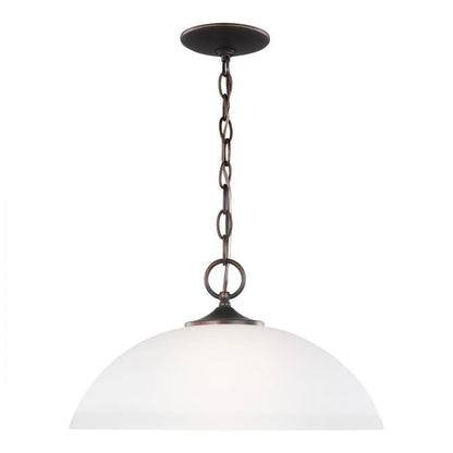 Generation Lighting Geary One Light Pendant Bronze