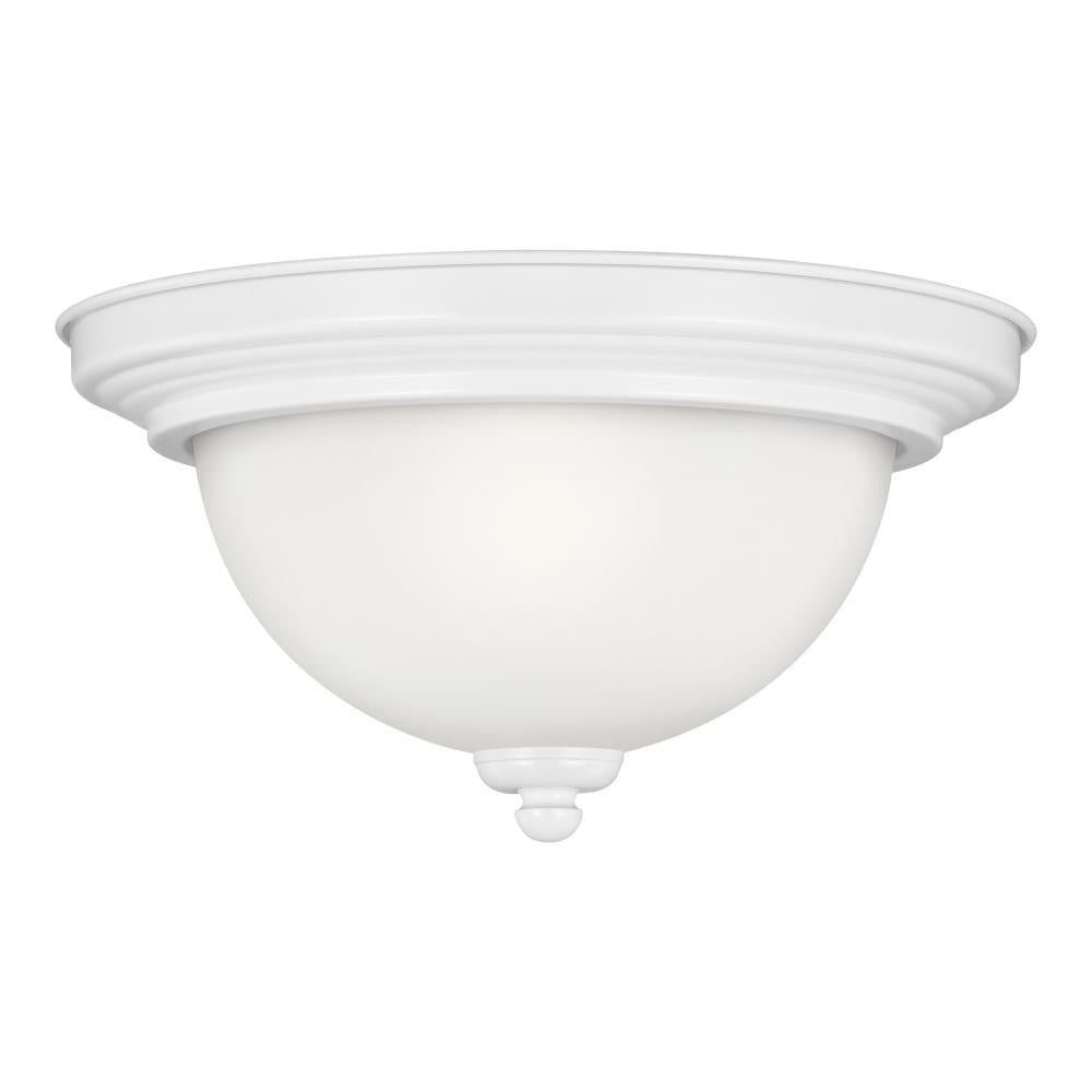Generation Lighting Geary One Light Ceiling Flush Mount White