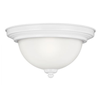 Generation Lighting Geary One Light Ceiling Flush Mount White