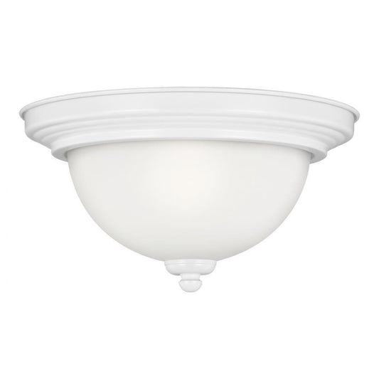 Generation Lighting Geary One Light Ceiling Flush Mount White