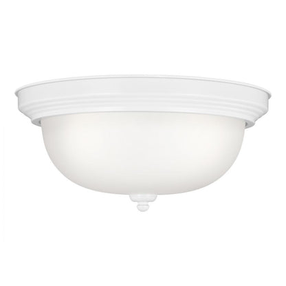 Generation Lighting Geary Three Light Ceiling Flush Mount White
