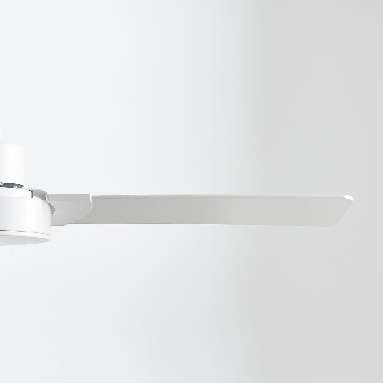 Generation Lighting Jovie 44" Dimmable Indoor/Outdoor Integrated LED Indoor Matte White Ceiling Fan with Light Kit