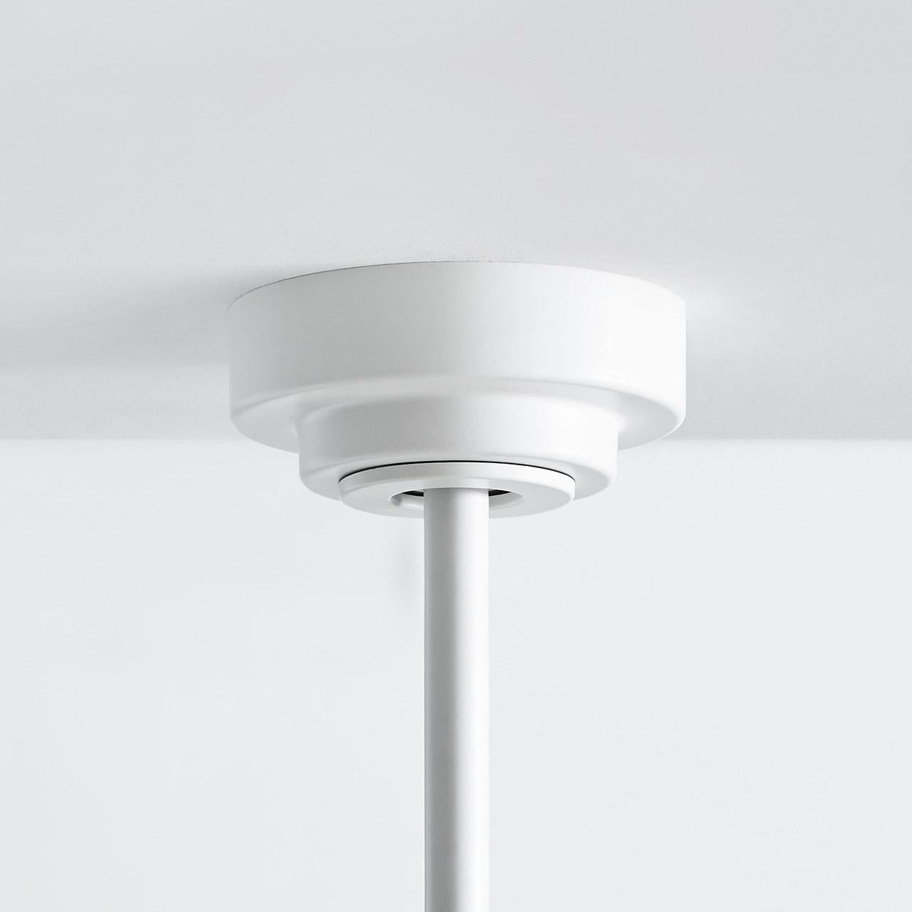 Generation Lighting Jovie 44" Dimmable Indoor/Outdoor Integrated LED Indoor Matte White Ceiling Fan with Light Kit