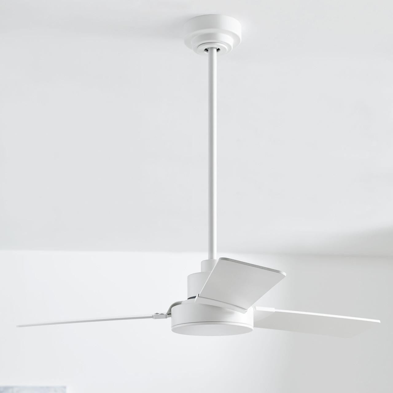 Generation Lighting Jovie 44" Indoor/Outdoor Matte White Ceiling Fan with Wall Control and Manual Reversible Motor