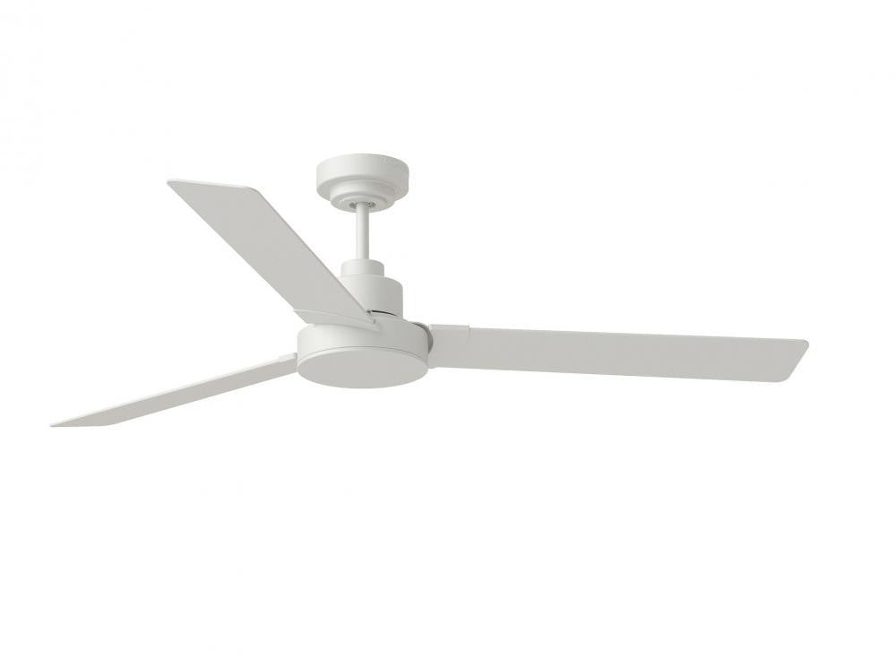 Generation Lighting Jovie 58" Indoor/Outdoor Matte White Ceiling Fan with Handheld / Wall Mountable Remote Control