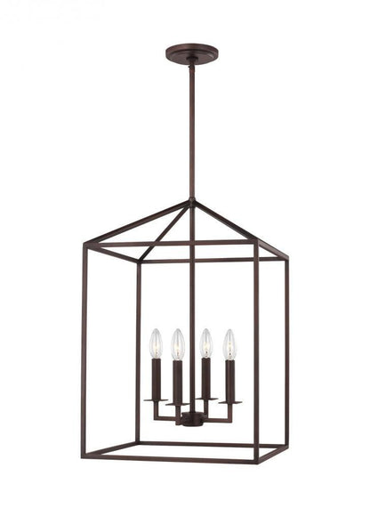 Generation Lighting Perryton Medium Four Light Hall / Foyer Bronze