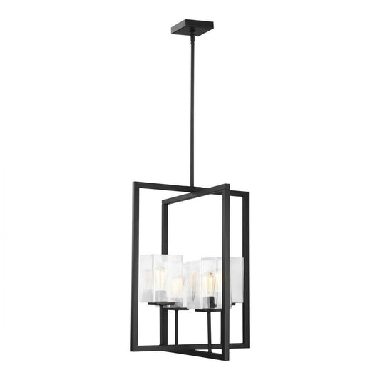 Generation Lighting Mitte Small Four Light Hall / Foyer Midnight Black