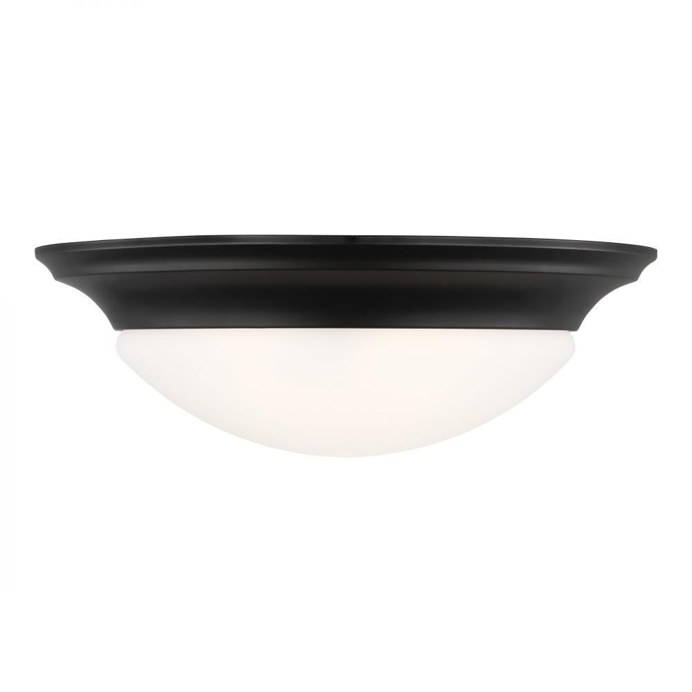 Generation Lighting Nash Three Light Ceiling Flush Mount Bronze