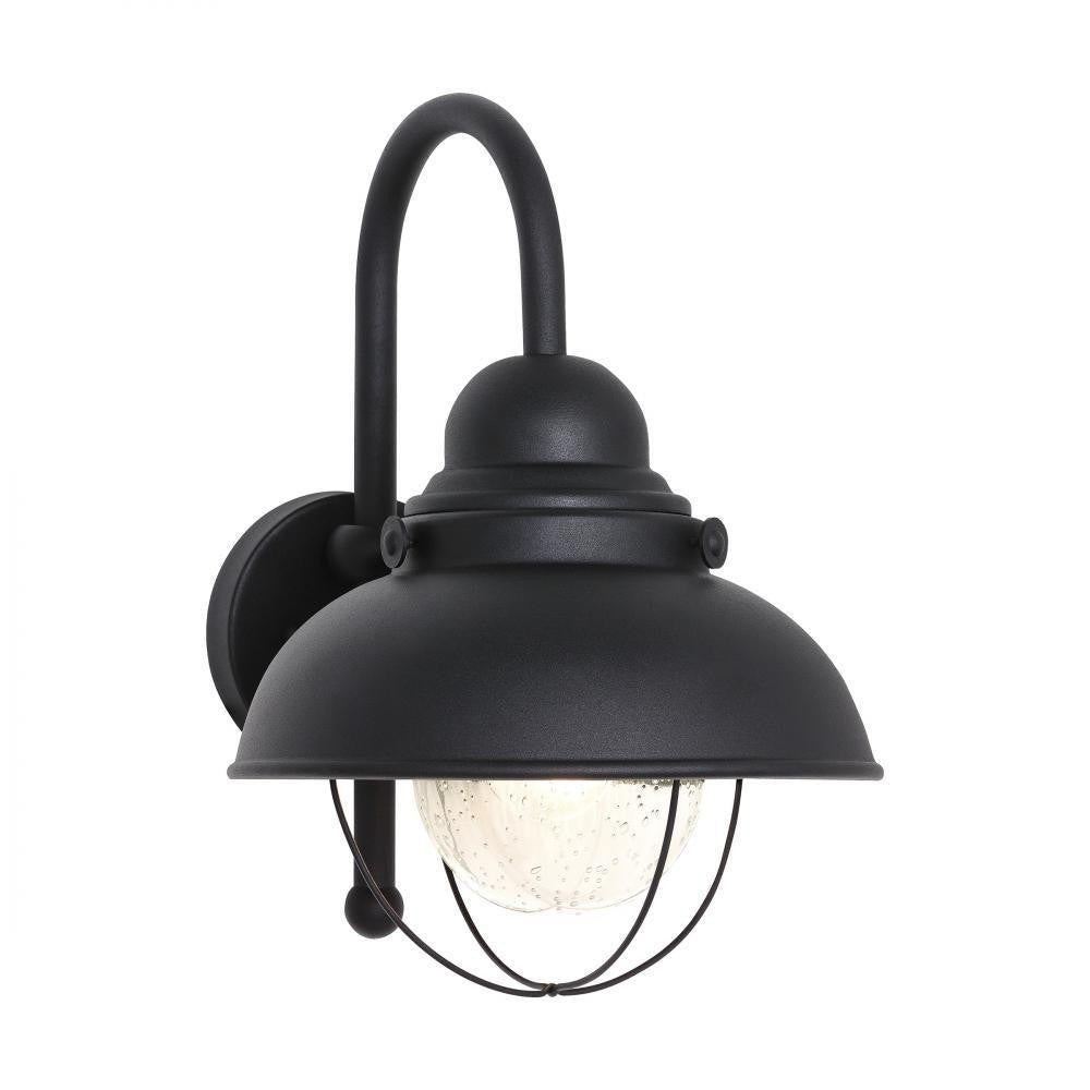 Generation Lighting Sebring Large One Light Outdoor Wall Lantern Black
