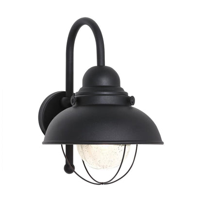 Generation Lighting Sebring Large One Light Outdoor Wall Lantern Black