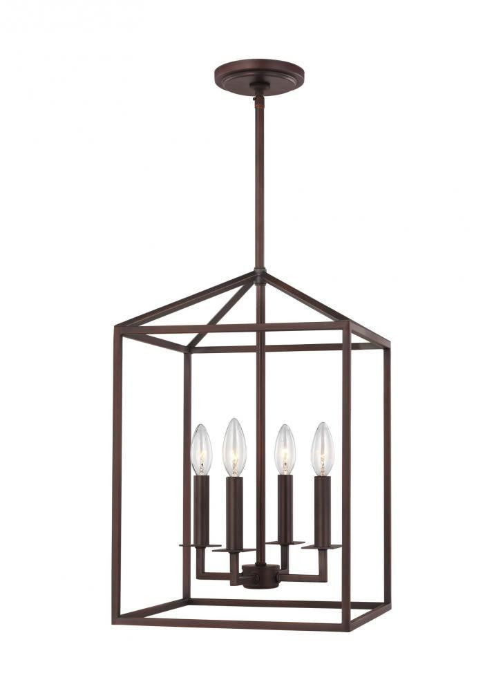 Generation Lighting Perryton Small Four Light Hall / Foyer Bronze
