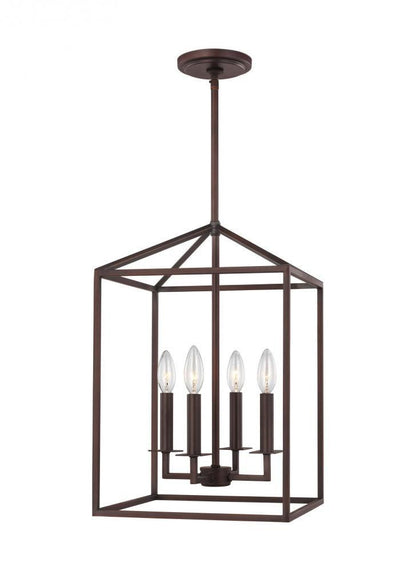 Generation Lighting Perryton Small Four Light Hall / Foyer Bronze