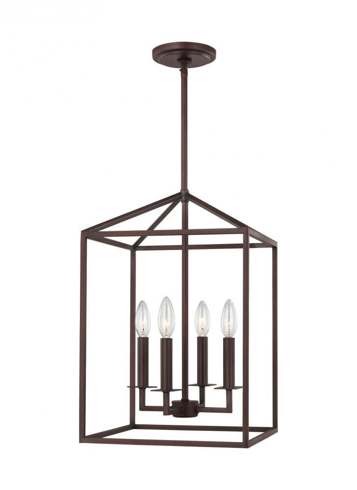 Generation Lighting Perryton Small Four Light Hall / Foyer Bronze