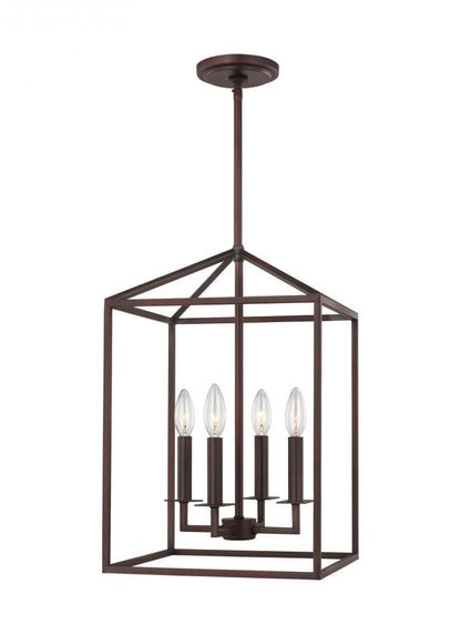 Generation Lighting Perryton Small Four Light Hall / Foyer Bronze
