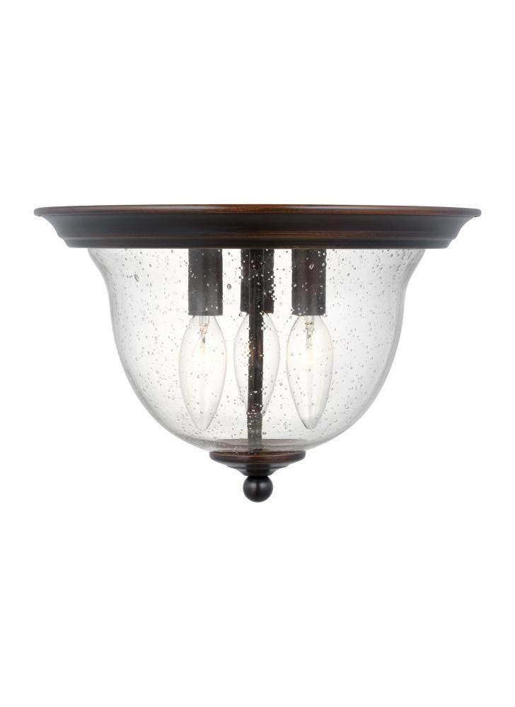 Generation Lighting Belton Three Light Ceiling Flush Mount Bronze