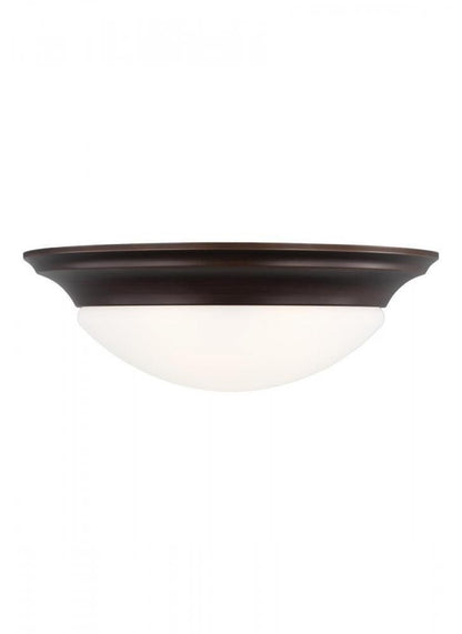 Generation Lighting Nash Three Light Ceiling Flush Mount Midnight Black