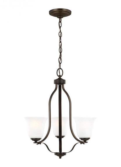 Generation Lighting Emmons Three Light Chandelier Bronze