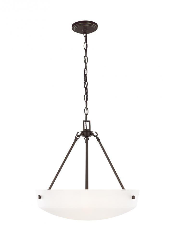 Generation Lighting Kerrville Three Light Pendant Bronze