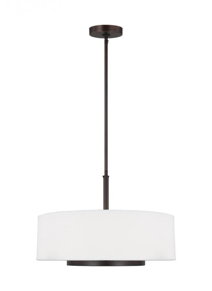 Generation Lighting Nance Three Light Pendant Bronze