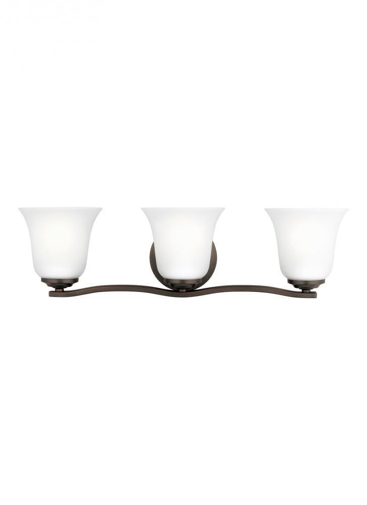 Generation Lighting Emmons Three Light Wall / Bath Bronze
