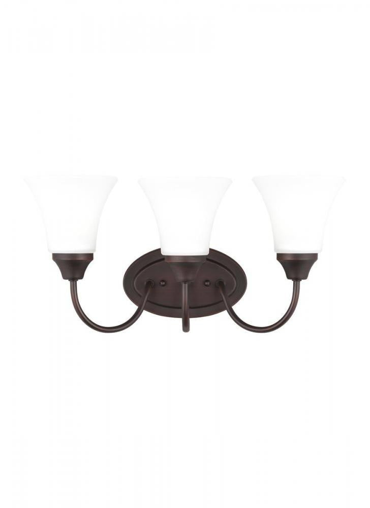 Generation Lighting Holman Three Light Wall / Bath Chrome