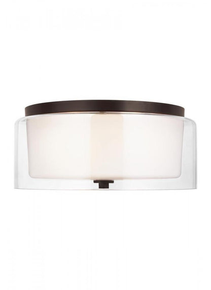 Generation Lighting Elmwood Park Two Light Flush Mount Bronze