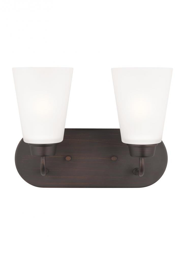 Generation Lighting Kerrville Two Light Wall / Bath Bronze
