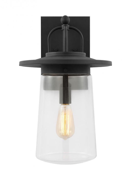 Generation Lighting Tybee Large One Light Outdoor Wall Lantern Black