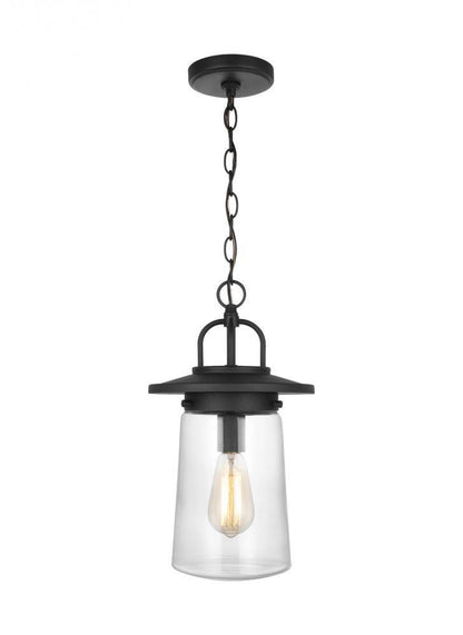 Generation Lighting Tybee One Light Outdoor Pendant Black
