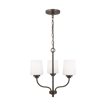 Generation Lighting Windom Three Light Chandelier Bronze