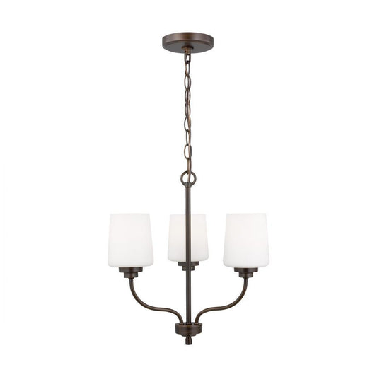 Generation Lighting Windom Three Light Chandelier Bronze
