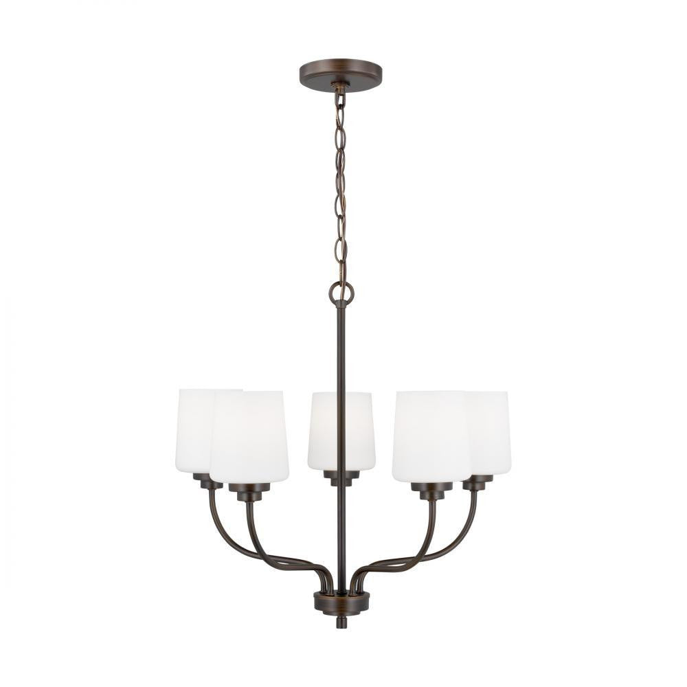 Generation Lighting Windom Five Light Chandelier Bronze