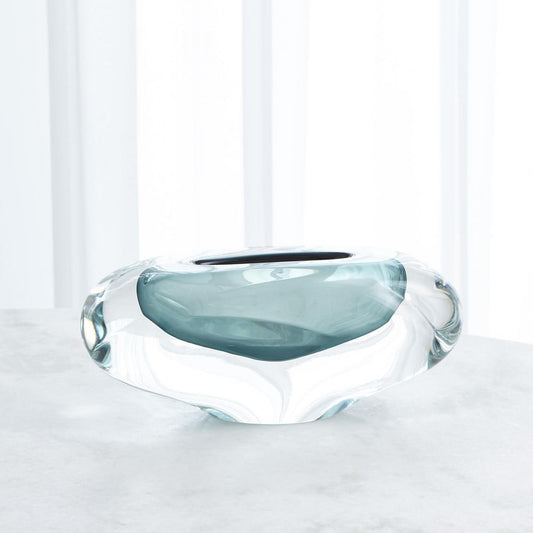 Global Views Abstract Bean Large Azure Vase