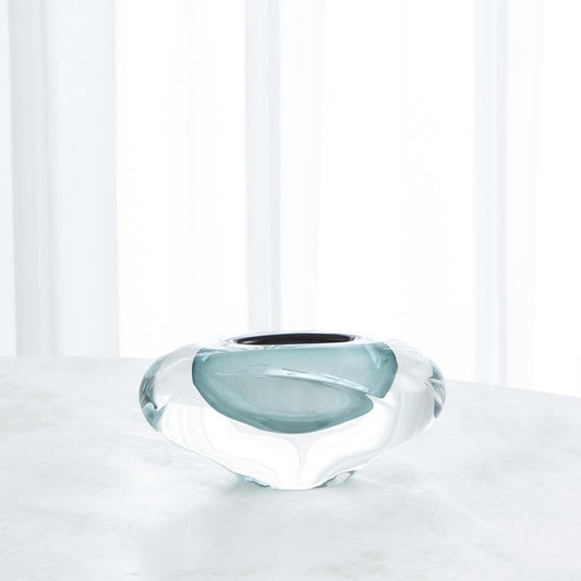 Global Views Abstract Bean Small Azure Vase