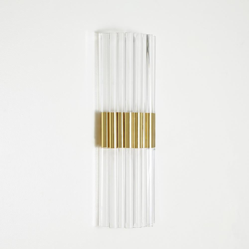 Global Views Acrylic Brass Wall Sconce HW