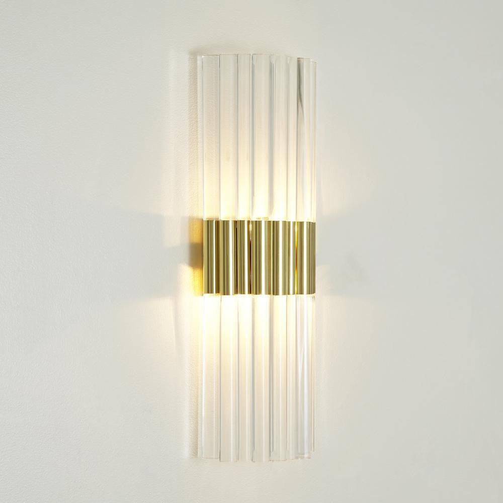 Global Views Acrylic Brass Wall Sconce HW