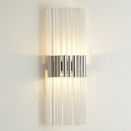 Global Views Acrylic Nickel Wall Sconce HW
