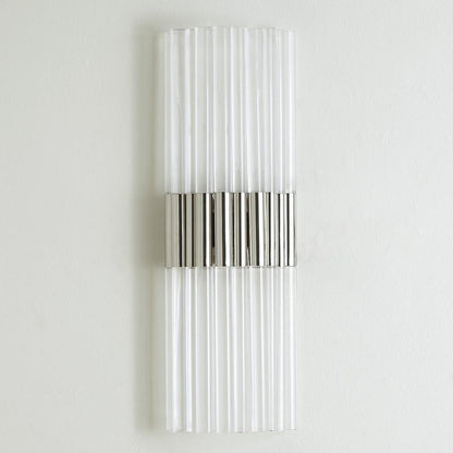 Global Views Acrylic Nickel Wall Sconce HW