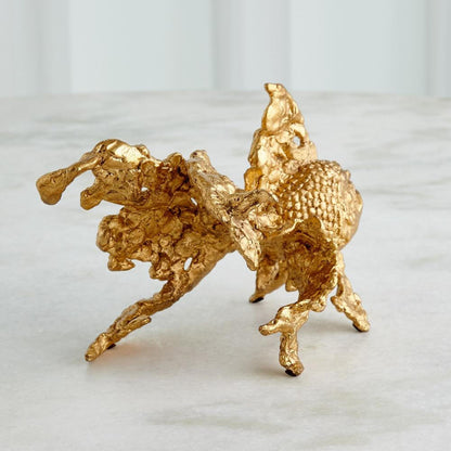 Global Views Angelfish Gold Leaf Sculpture