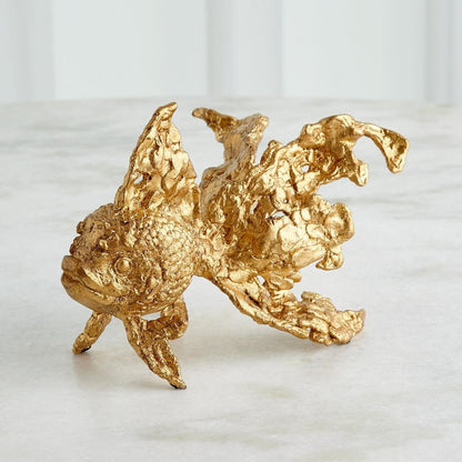 Global Views Angelfish Gold Leaf Sculpture