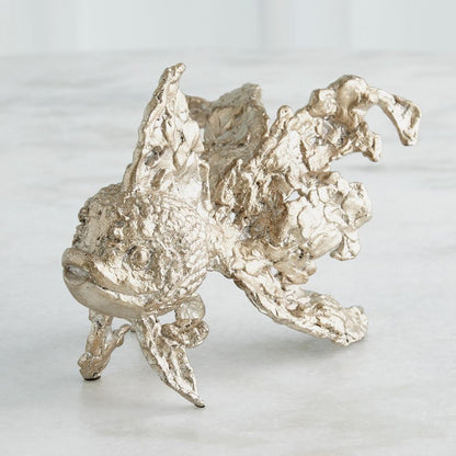 Global Views Angelfish Silver Leaf Sculpture