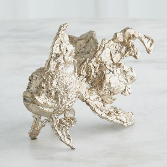 Global Views Angelfish Silver Leaf Sculpture
