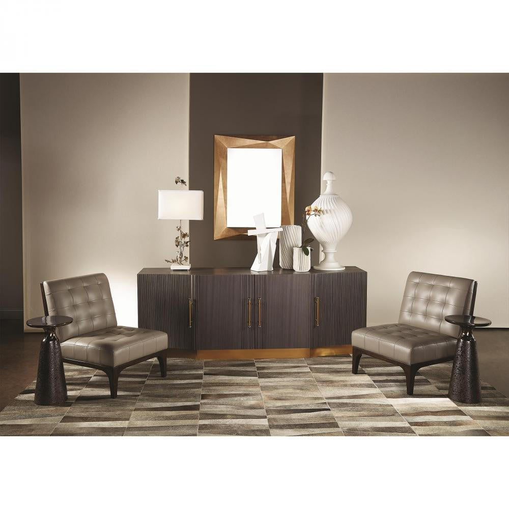 Global Views Angular Gold Leaf Mirror